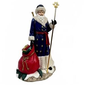 1991 Grandfather Frost Russian Santa Figurine Hamilton Collection Christmas